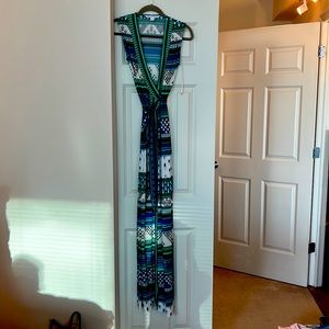 DVF wrap dress size 0 floor length maxi